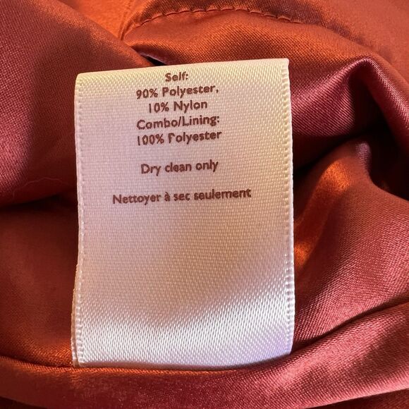 Rachel Parcell Anthropologie Flared Organza Dress Pink Polka Dot Women’s 4 - Picture 14 of 14